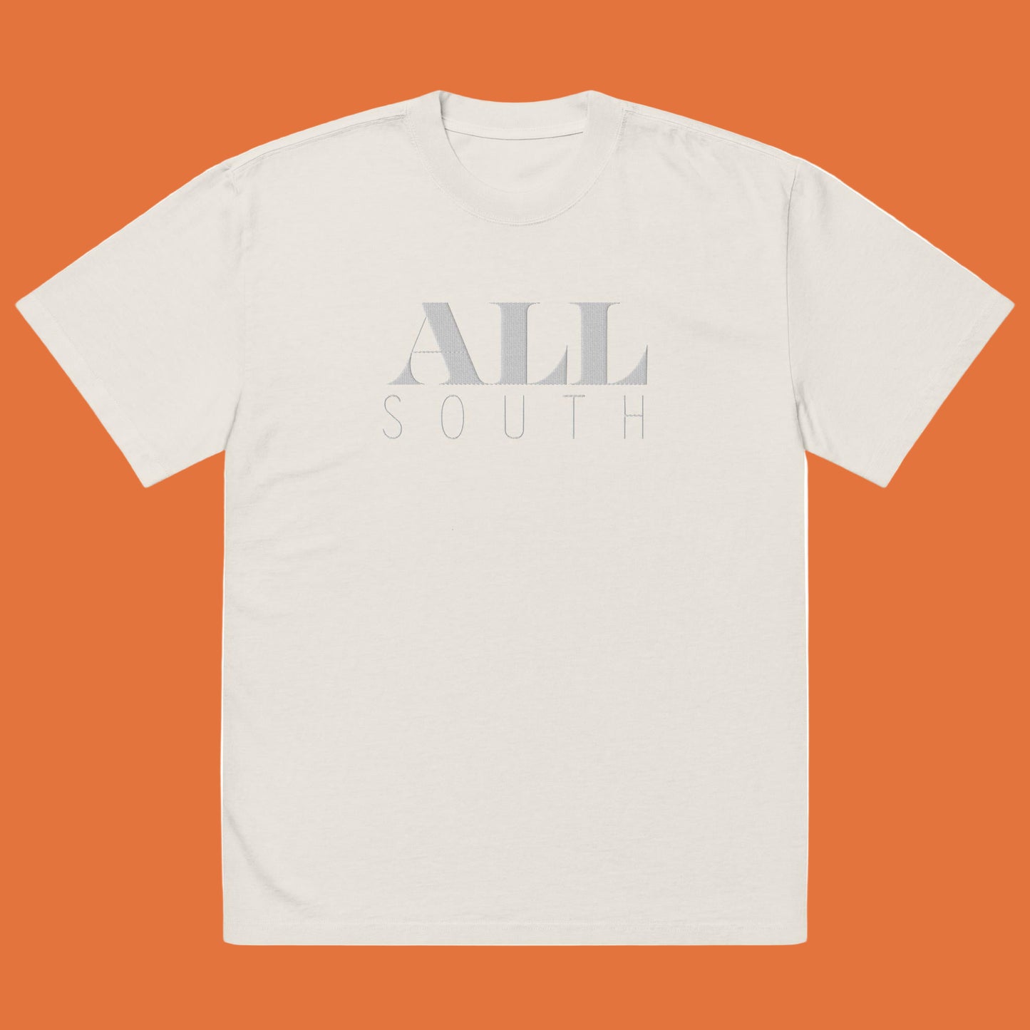 Embroidered Brand Tee | White